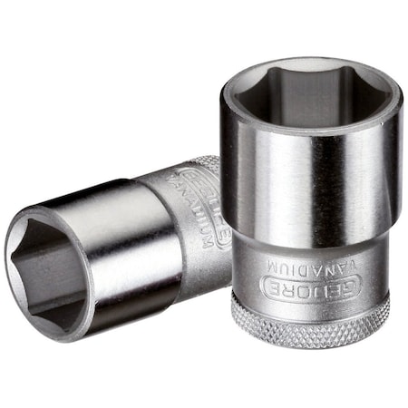 Gedore 1/2" Drive, 11mm Metric Socket, 6 Points, 1/2", 11mm 19 11